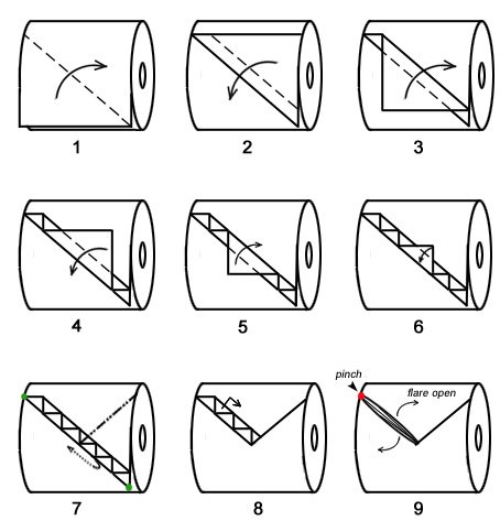 toilet paper origami