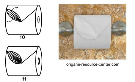 toilet paper origami