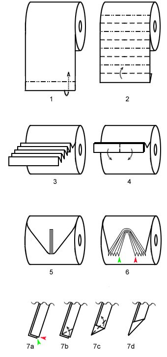 toilet paper origami