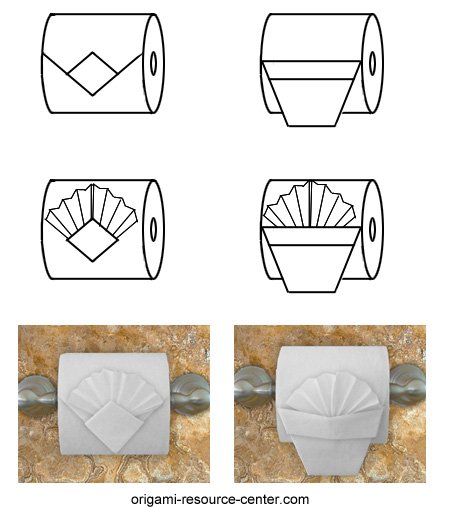 toilet paper origami