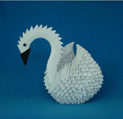 Swan Folded Book Art