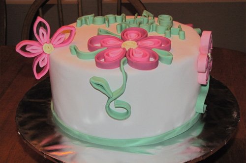 edible quilling cake