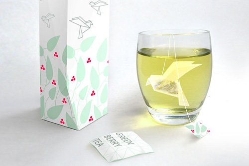Origami Bird Inspired Teabags