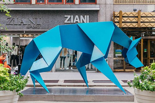 origami street art