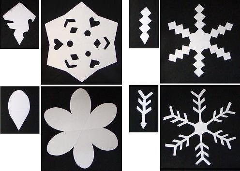 kirigami snowflakes