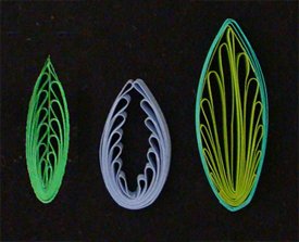 quilling combing leaf